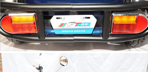 簡特新款老年雙人電動三輪車成人休閑代步電瓶車殘疾助力車進電梯